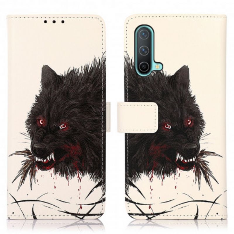 Flip Cover Til Oneplus Nord Ce 5g Hungry Wolf