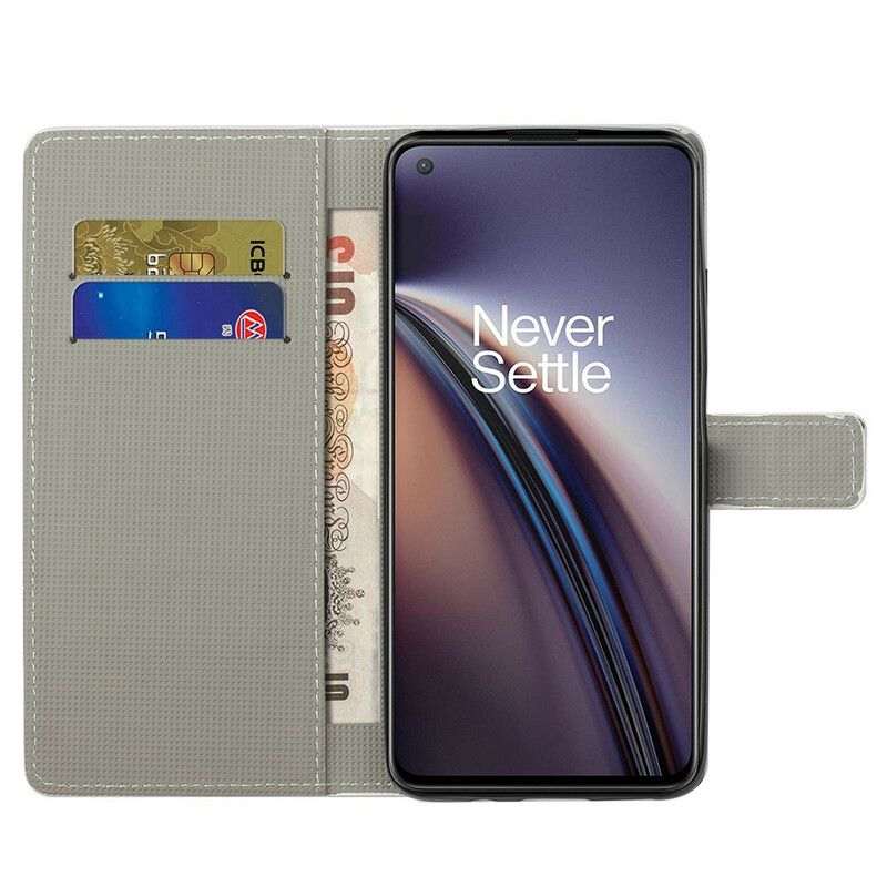 Flip Cover Til Oneplus Nord Ce 5g Sommerfugle