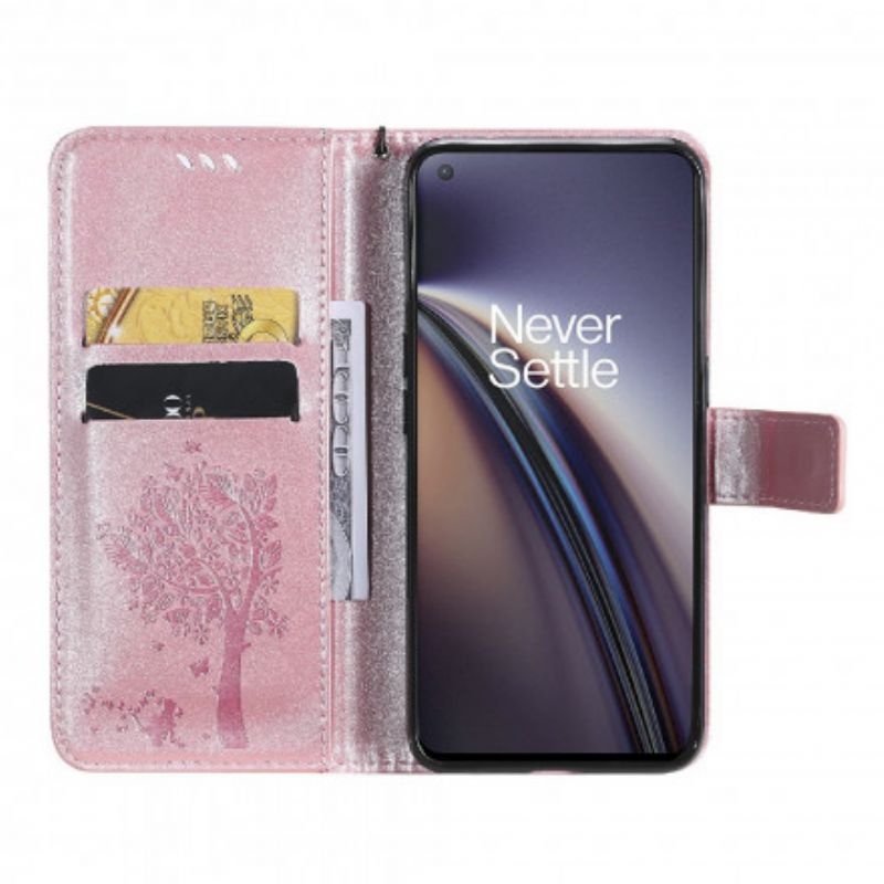 Flip Cover Til Oneplus Nord Ce 5g Tree And Thong Cat