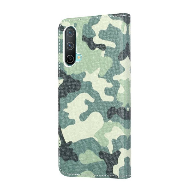 Læder Cover Oneplus Nord Ce 5g Militær Camouflage