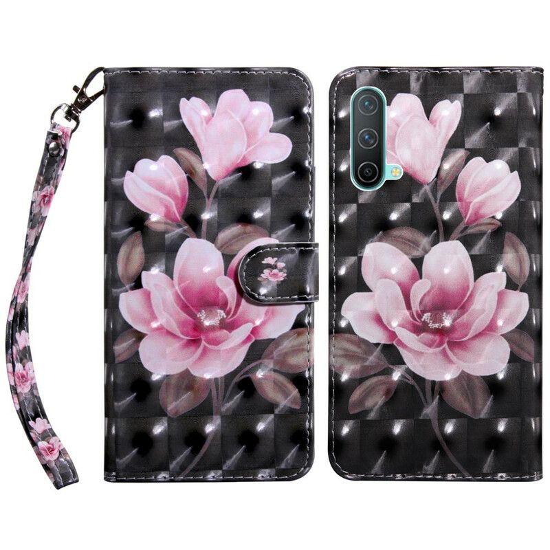 Læder Cover Oneplus Nord Ce 5g Telefon Etui Blossom Flowers