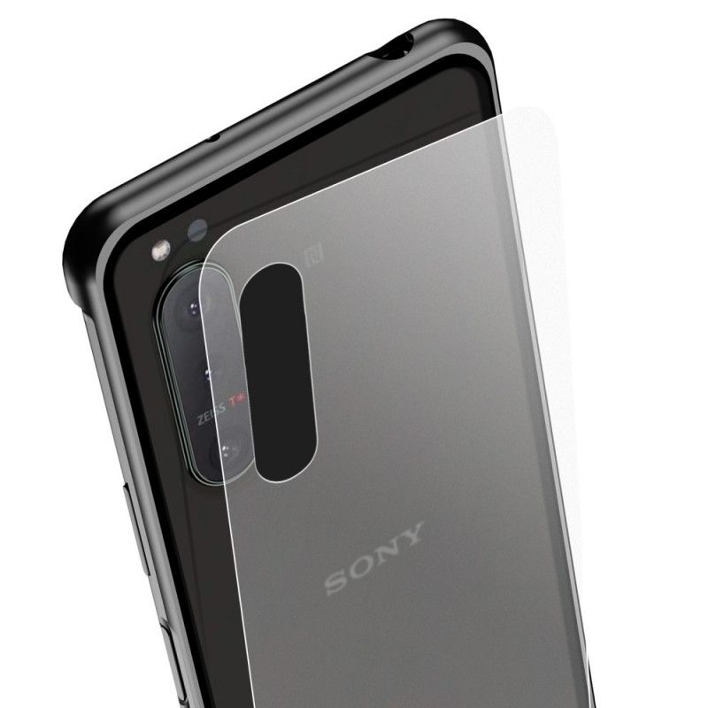 Cover Sony Xperia 5 II Sort Lenuo Metalfælge