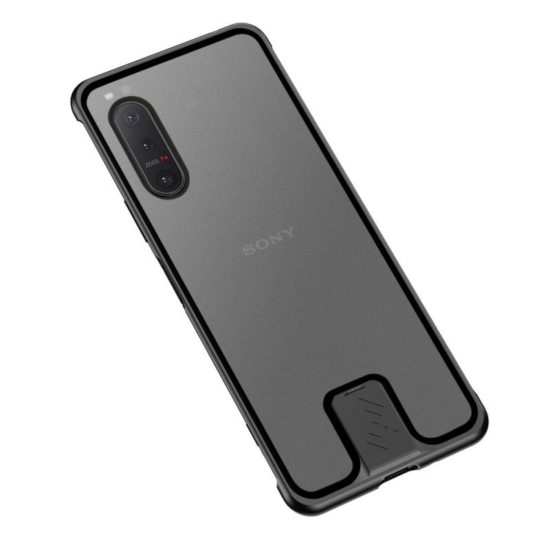 Cover Sony Xperia 5 II Sort Lenuo Metalfælge