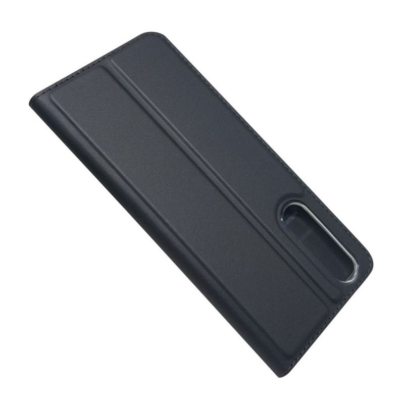 Læder Cover for Sony Xperia 5 II Sort Magnetisk Lås