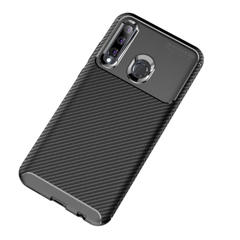 Cover Huawei P Smart Plus 2019 Sort Fleksibel Kulfibertekstur