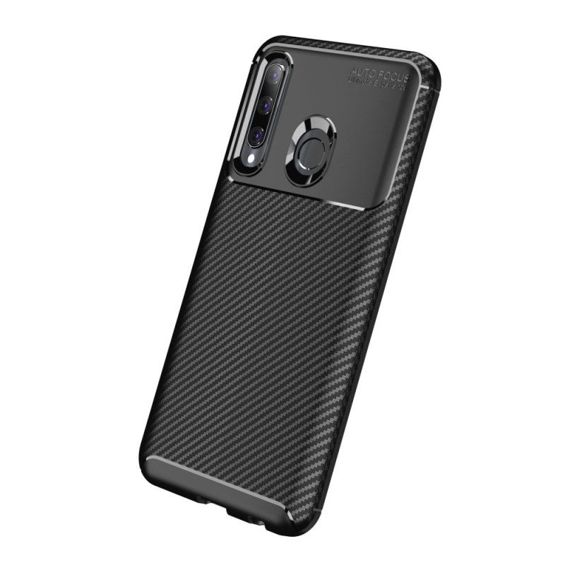 Cover Huawei P Smart Plus 2019 Sort Fleksibel Kulfibertekstur