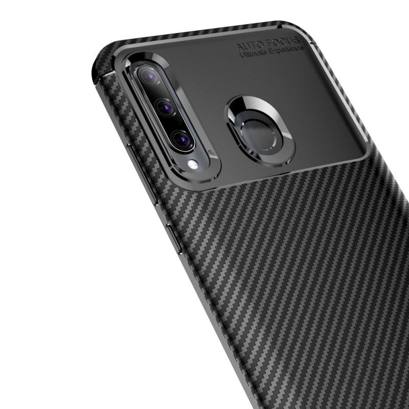 Cover Huawei P Smart Plus 2019 Sort Fleksibel Kulfibertekstur