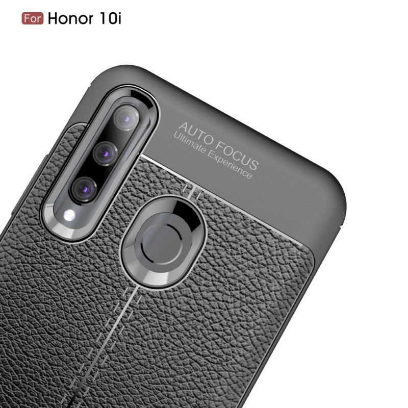 Cover Huawei P Smart Plus 2019 Sort Lychee-Lædereffekt Original