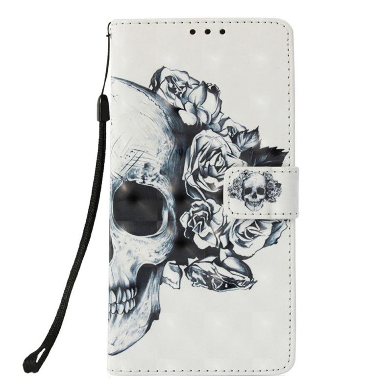 Flip Cover Huawei P Smart Plus 2019 Mobilcover Blomstret Kranium