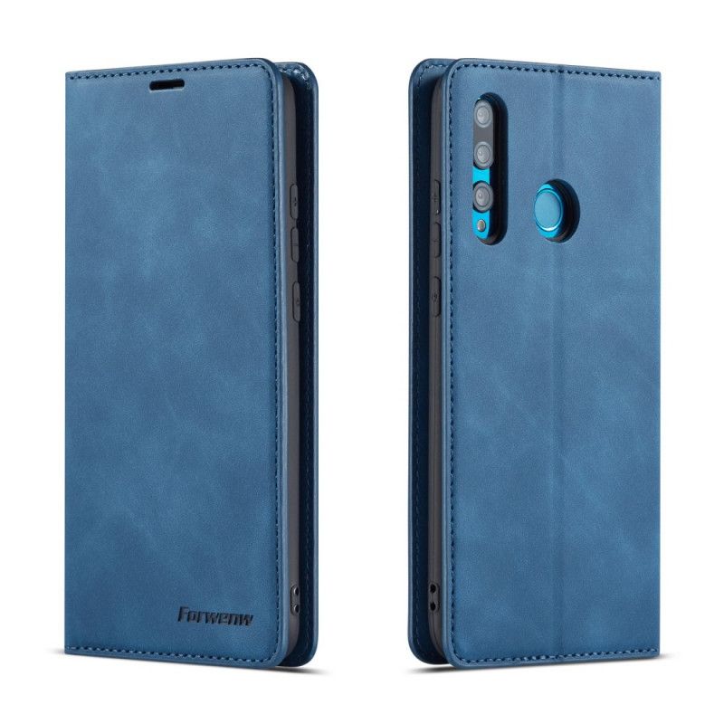 Flip Cover Læder for Huawei P Smart Plus 2019 Sort Forwenw Lædereffekt