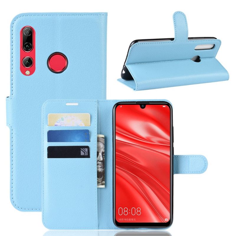 Flip Cover Læder Huawei P Smart Plus 2019 Sort Klassisk Kunstlæder Original