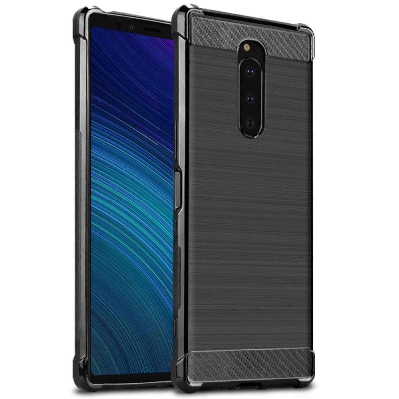 Cover Sony Xperia 1 imak Vega-Serie Børstet Kulfiber Beskyttelse