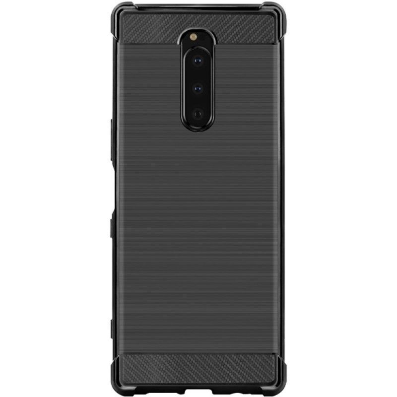 Cover Sony Xperia 1 imak Vega-Serie Børstet Kulfiber Beskyttelse