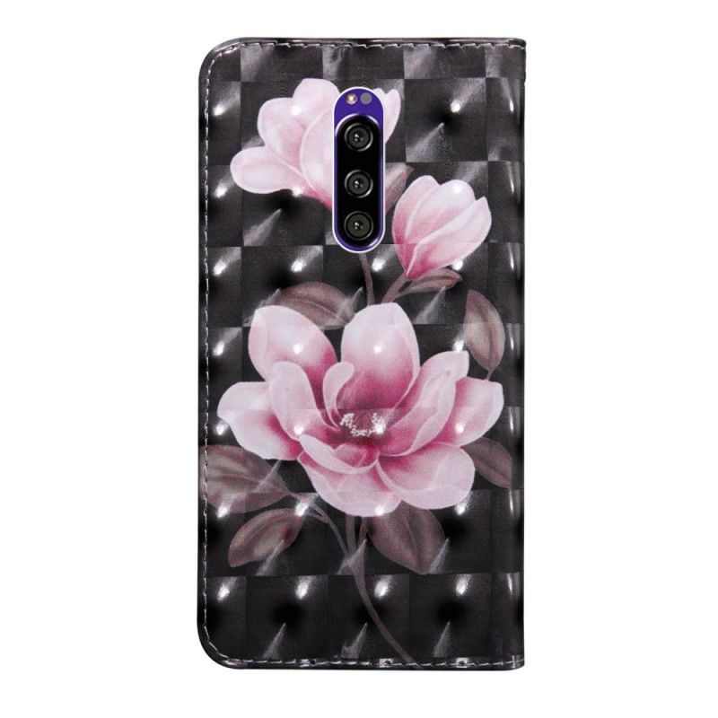 Flip Cover Læder Sony Xperia 1 Blomster Blomstrer