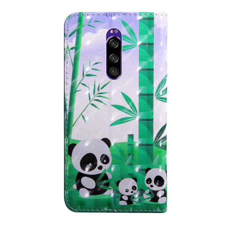 Flip Cover Sony Xperia 1 Familie Af Pandaer