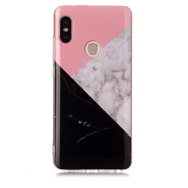 Cover Xiaomi Redmi Note 5 Mobilcover Geometrisk Marmoreffekt