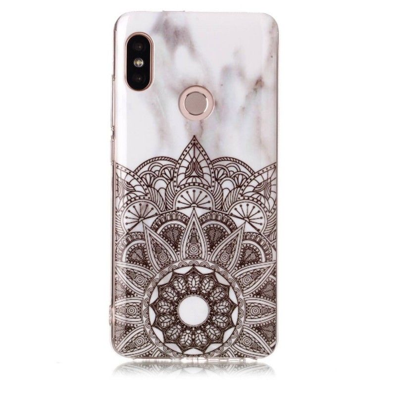 Cover Xiaomi Redmi Note 5 Mobilcover Marmoreret Mandala