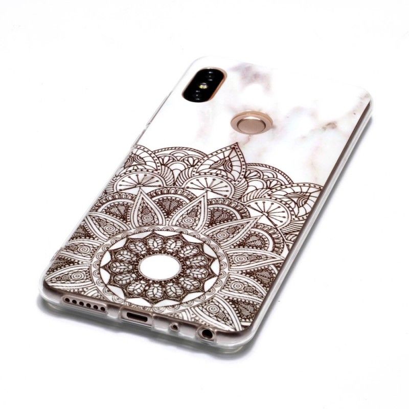 Cover Xiaomi Redmi Note 5 Mobilcover Marmoreret Mandala