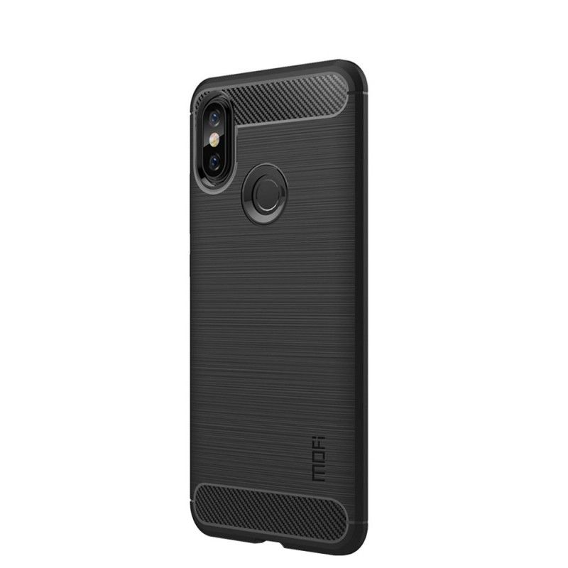 Cover Xiaomi Redmi Note 5 Sort Børstet Kulfiber Original