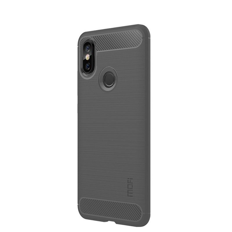 Cover Xiaomi Redmi Note 5 Sort Børstet Kulfiber Original