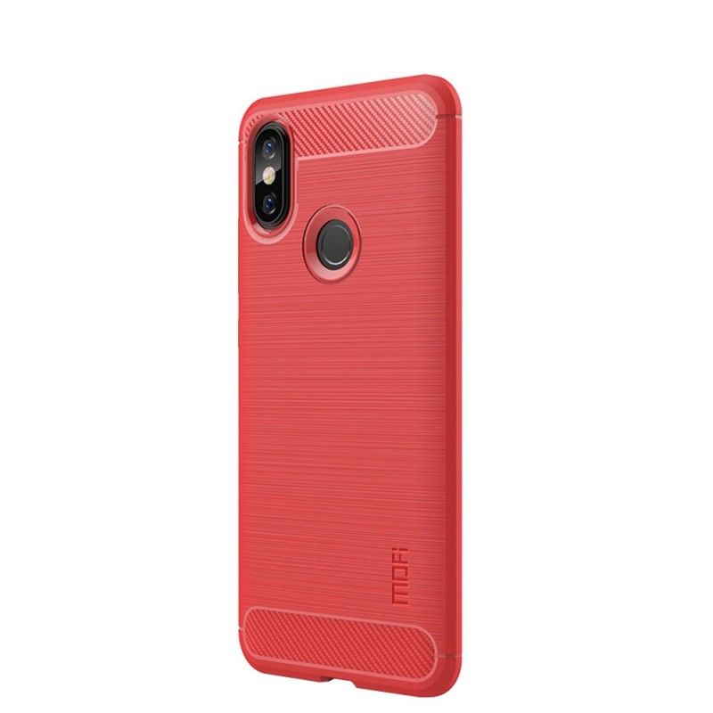 Cover Xiaomi Redmi Note 5 Sort Børstet Kulfiber Original