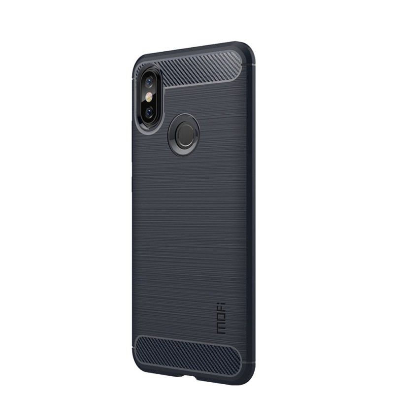 Cover Xiaomi Redmi Note 5 Sort Børstet Kulfiber Original