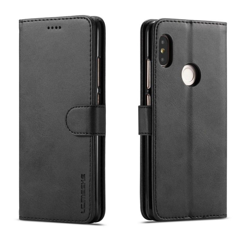 Flip Cover Læder for Xiaomi Redmi Note 5 Sort Lc.Imeeke Lædereffekt