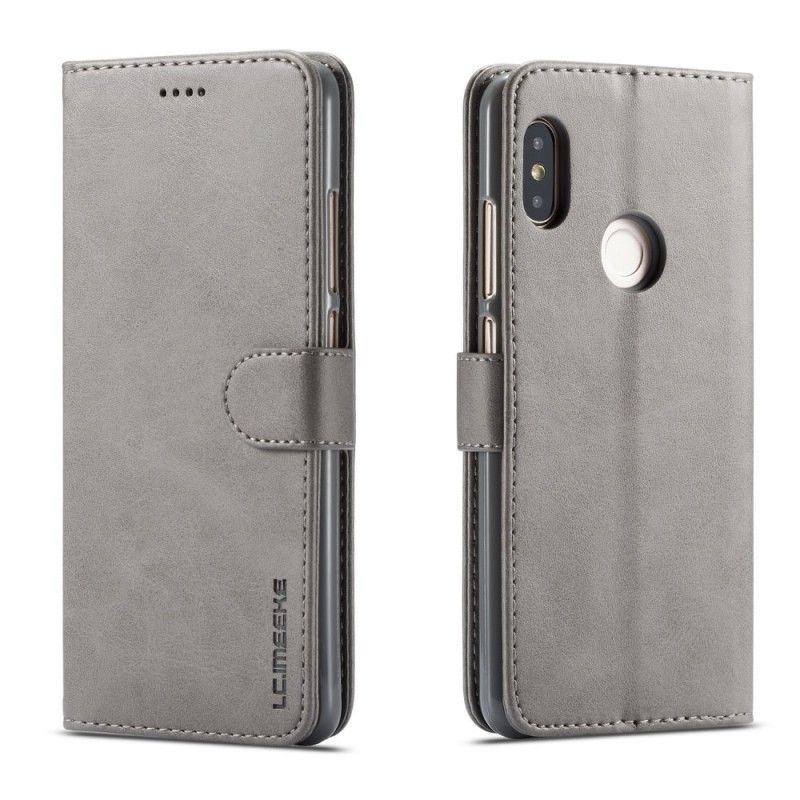 Flip Cover Læder for Xiaomi Redmi Note 5 Sort Lc.Imeeke Lædereffekt