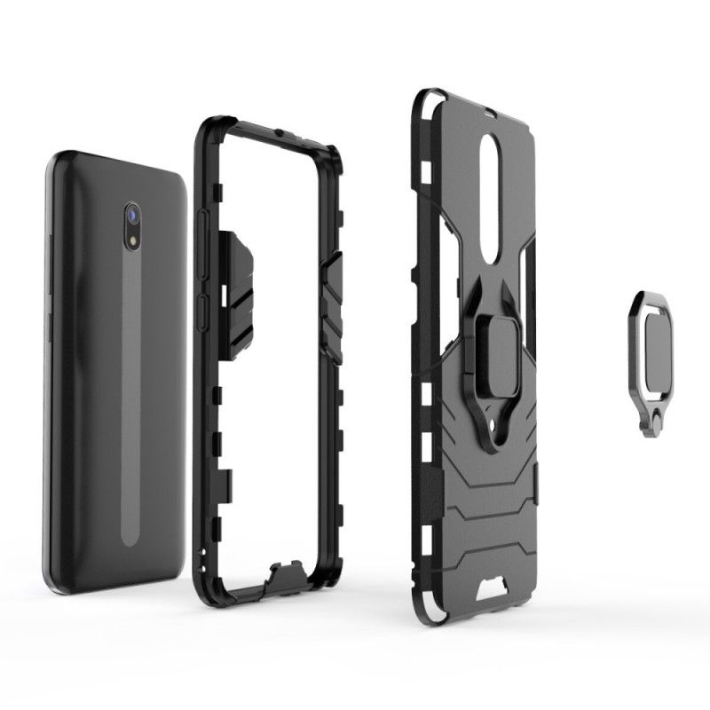 Cover for Xiaomi Redmi 8A Sort Resistent Ring