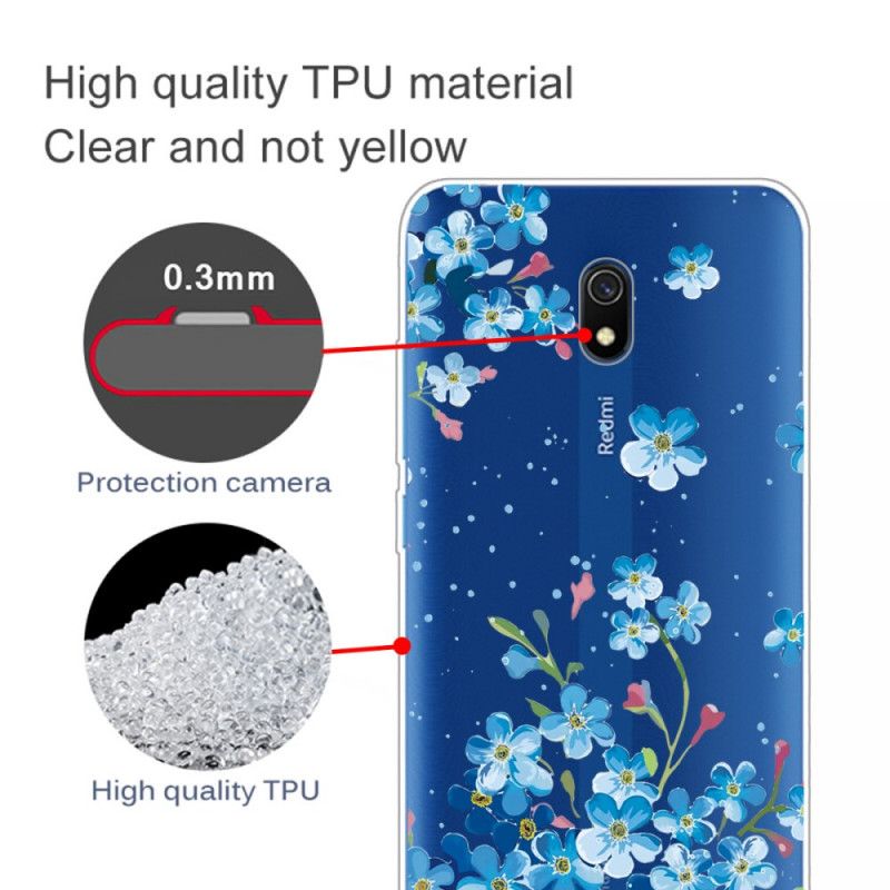 Cover Xiaomi Redmi 8A Buket Blå Blomster