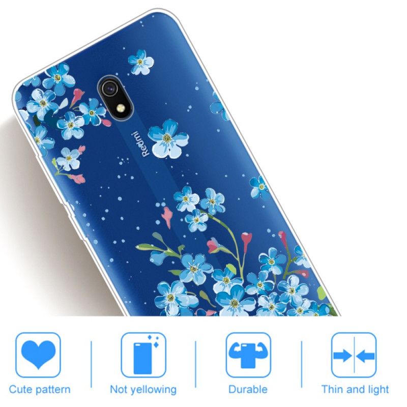 Cover Xiaomi Redmi 8A Buket Blå Blomster