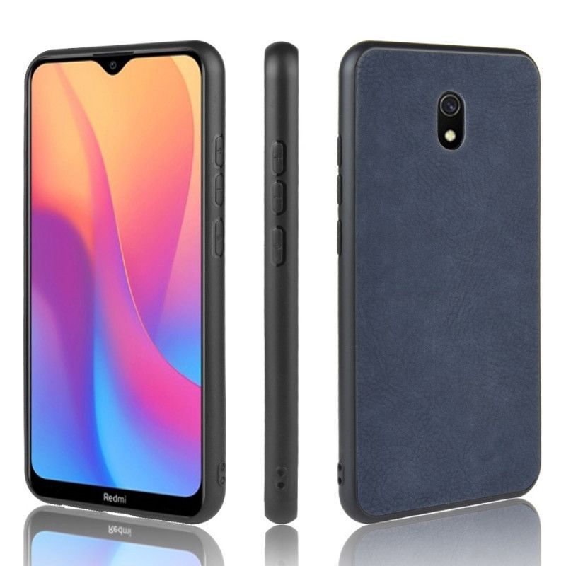 Cover Xiaomi Redmi 8A Grå Premium Lædereffekt