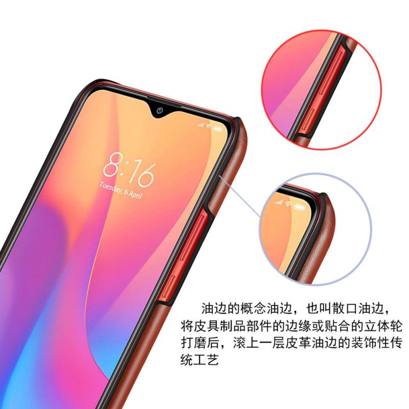 Cover Xiaomi Redmi 8A Kaffe Mobilcover Ksq Tofarvet Lædereffekt