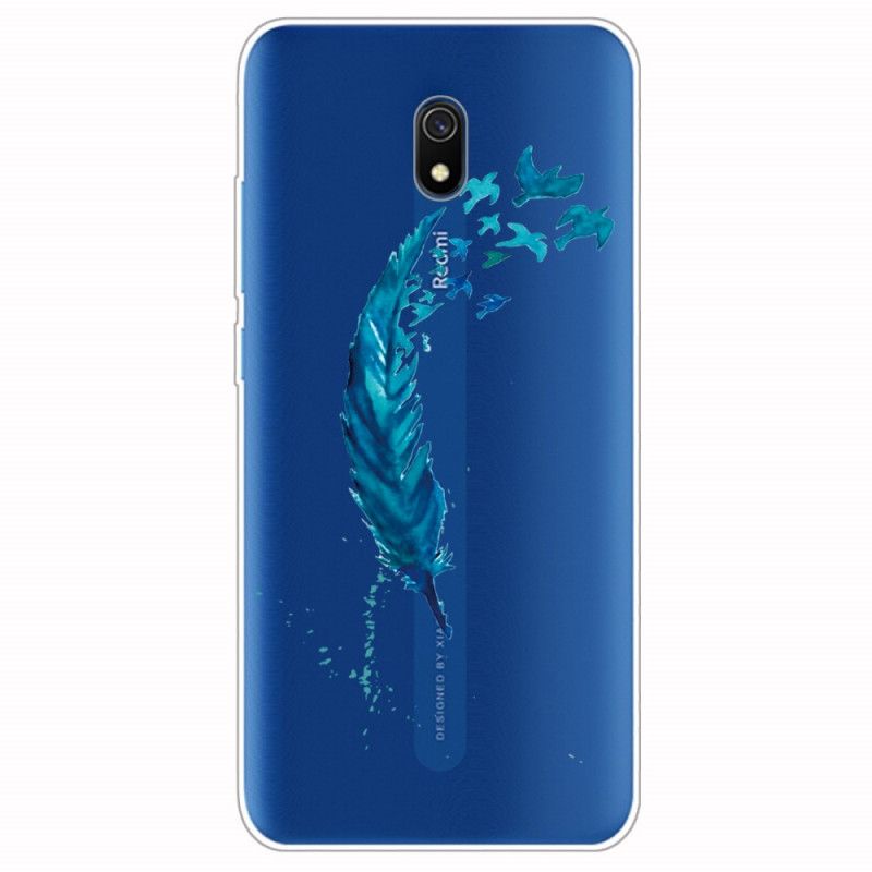 Cover Xiaomi Redmi 8A Smuk Blå Fjer