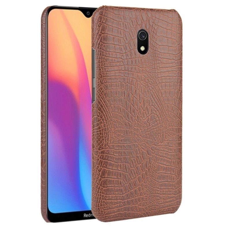 Cover Xiaomi Redmi 8A Sort Krokodillehudstil