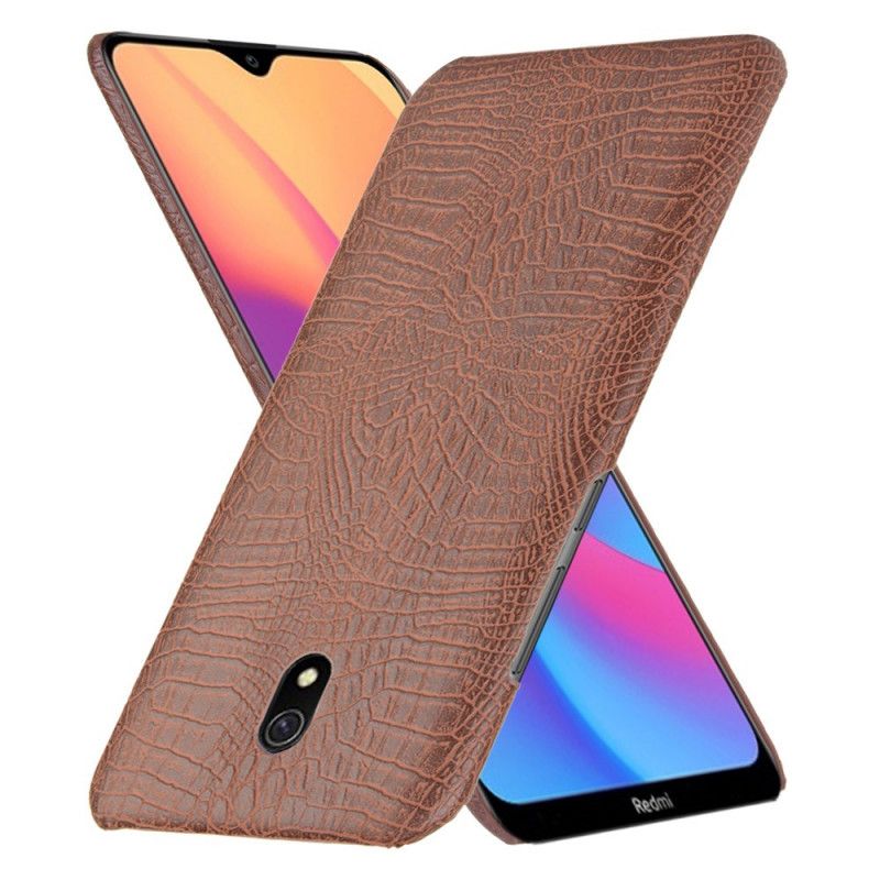 Cover Xiaomi Redmi 8A Sort Krokodillehudstil