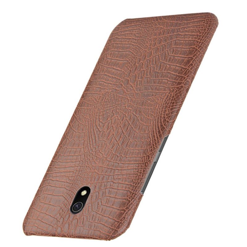 Cover Xiaomi Redmi 8A Sort Krokodillehudstil