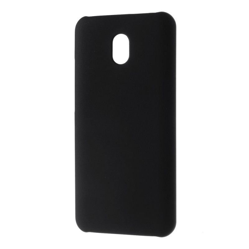 Cover Xiaomi Redmi 8A Sort Plus Gummi Beskyttelse