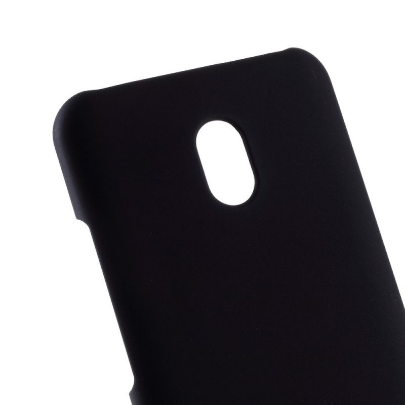 Cover Xiaomi Redmi 8A Sort Plus Gummi Beskyttelse