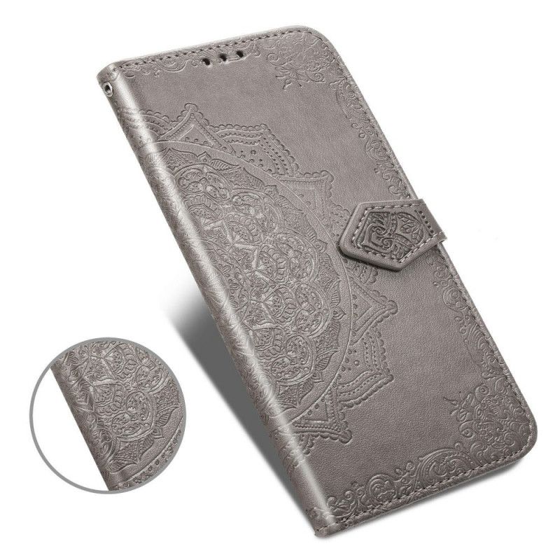 Flip Cover Læder for Xiaomi Redmi 8A Sort Middelaldermandala