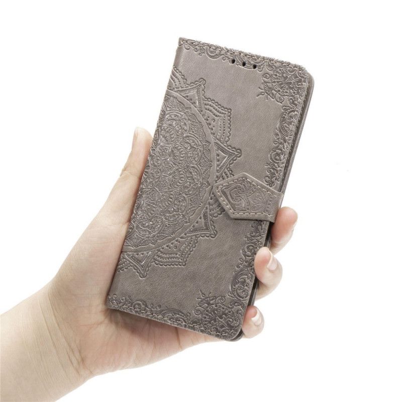 Flip Cover Læder for Xiaomi Redmi 8A Sort Middelaldermandala