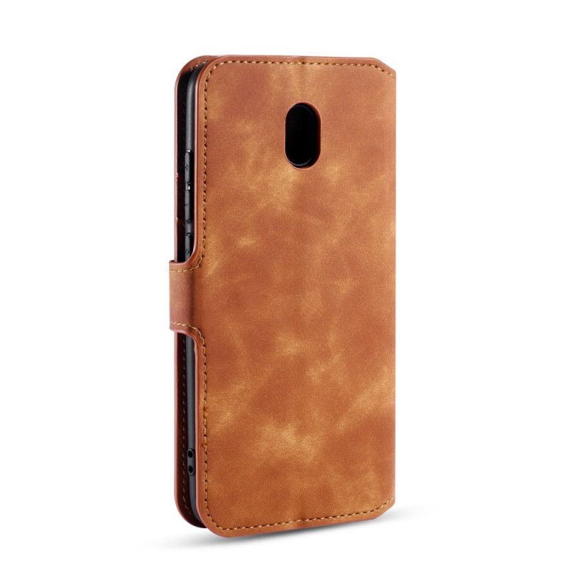 Flip Cover Læder for Xiaomi Redmi 8A Sort Retro Dg.Ming