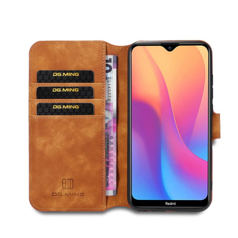 Flip Cover Læder for Xiaomi Redmi 8A Sort Retro Dg.Ming