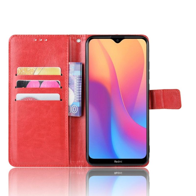 Flip Cover Læder Xiaomi Redmi 8A Sort Prangende Kunstlæder