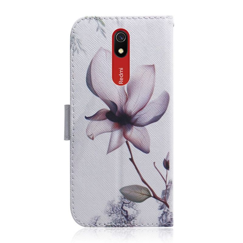 Flip Cover Xiaomi Redmi 8A Gammel Rosenblomst