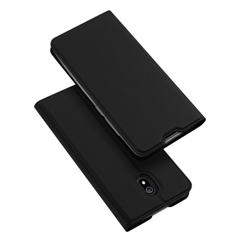 Læder Cover Xiaomi Redmi 8A Sort Dux Ducis Pro Serie Hud Beskyttelse