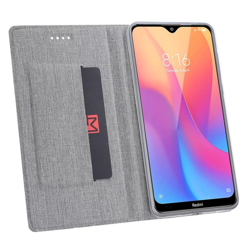 Læder Cover Xiaomi Redmi 8A Sort Struktureret