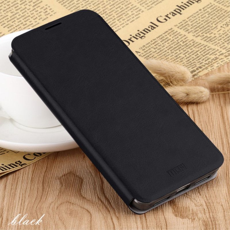 Læder Cover Xiaomi Redmi 8A Sort Vintage Mofi