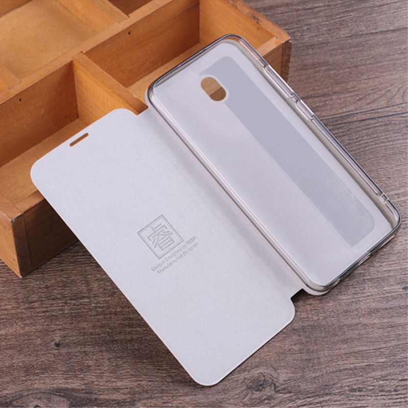 Læder Cover Xiaomi Redmi 8A Sort Vintage Mofi