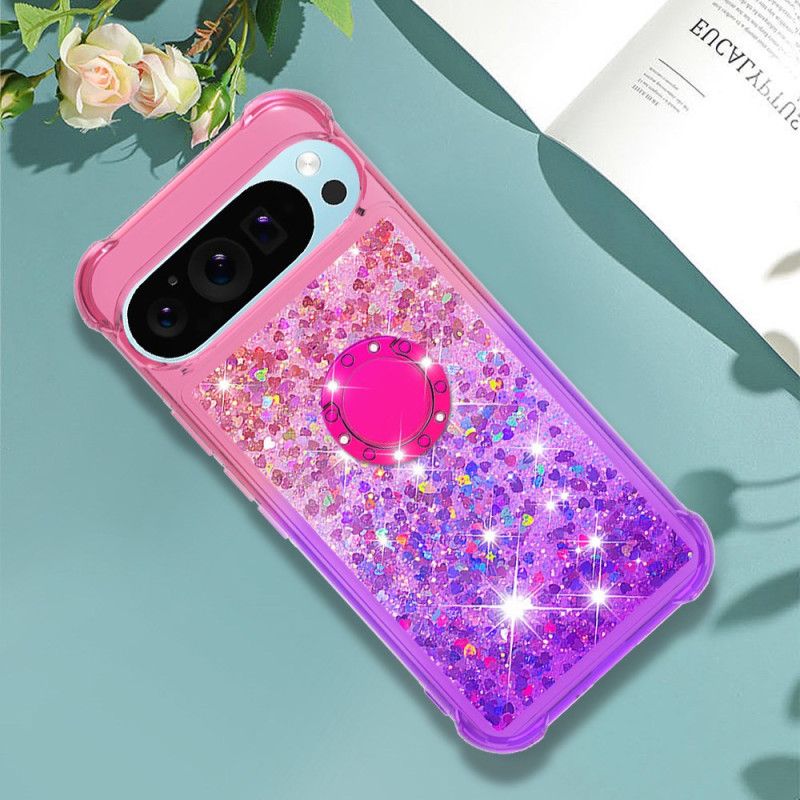 Cover Google Pixel 9 Pro Xl Glitter Gradient Support Ring